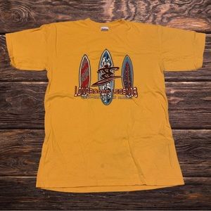 Longboard Legends Surfing Shirt Handcrafted In Hawaii Yellow State of Mine
